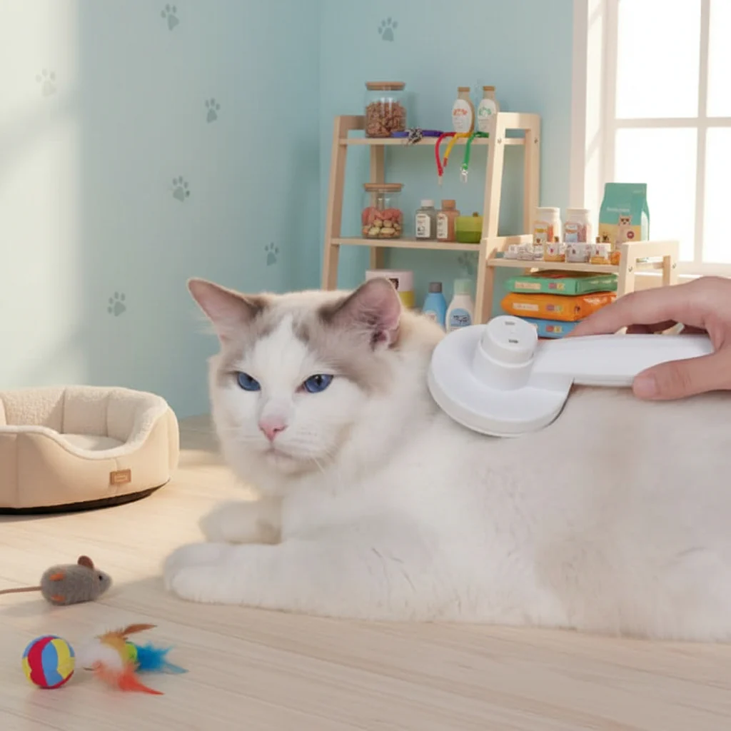 SELFCLEAN BRUSH - Self-cleaning cat brush for less hair loss