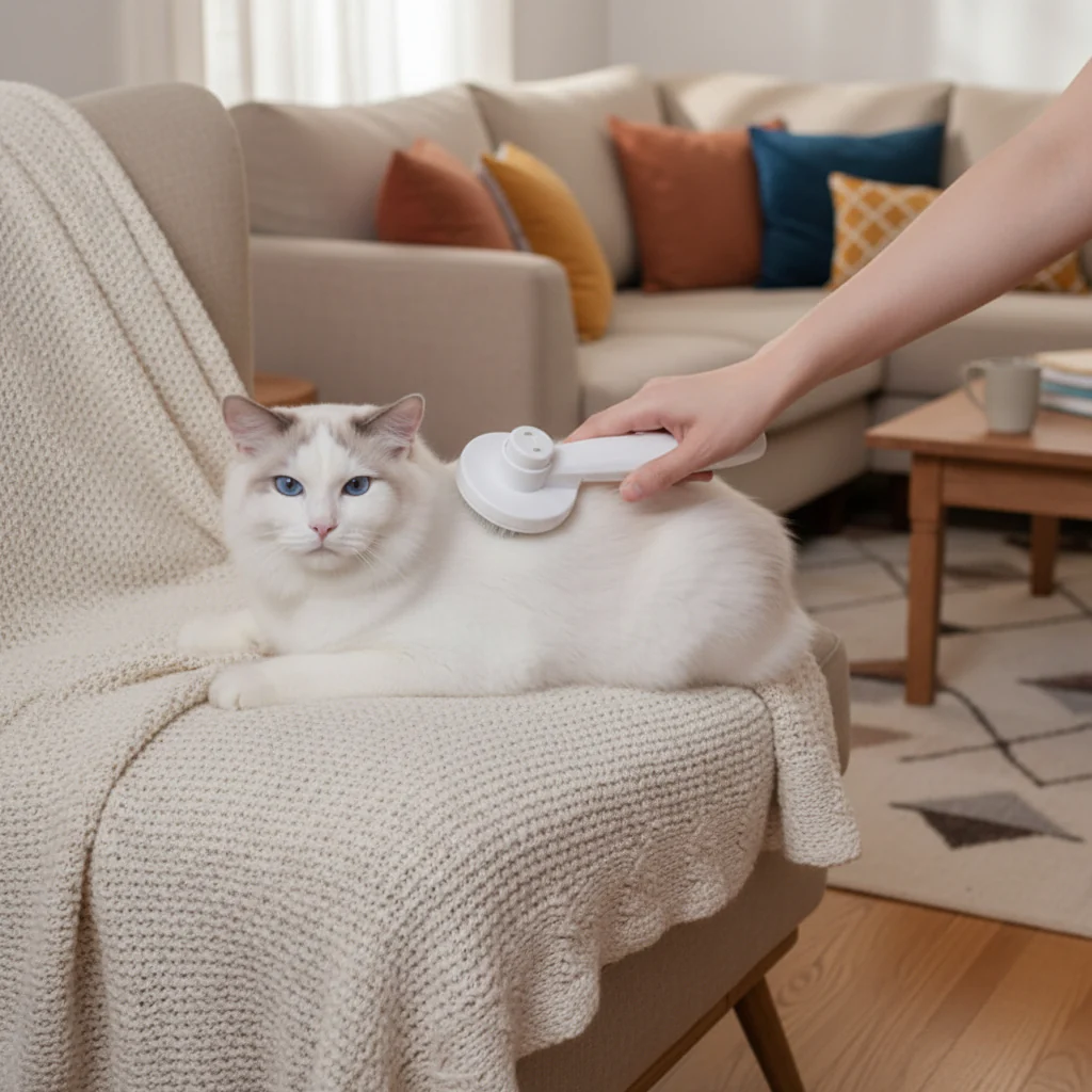 SELFCLEAN BRUSH - Self-cleaning cat brush for less hair loss - Image 2