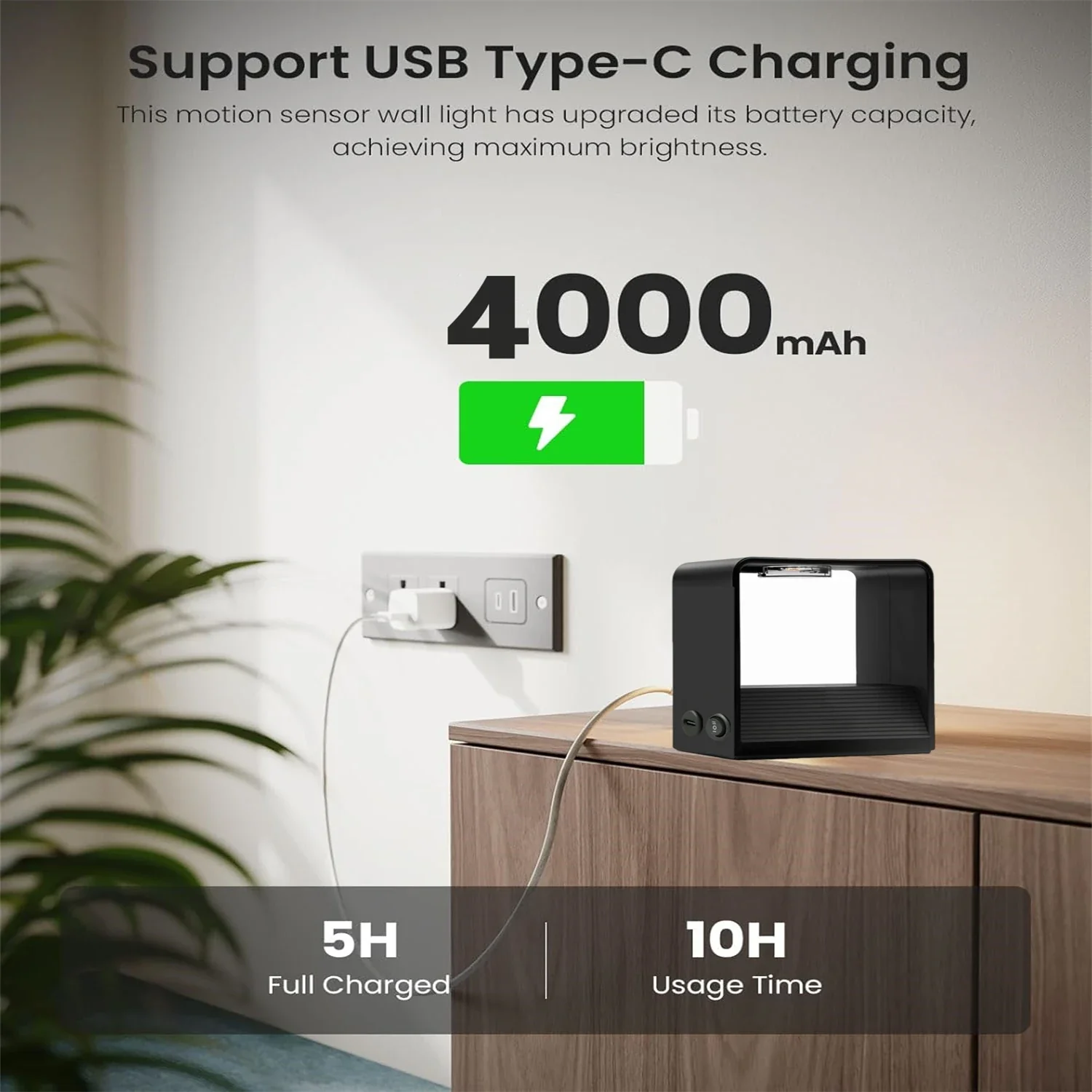 SENSEARC – Wireless LED Wall Light with Motion Sensor & 4000 mAh Battery - Image 5