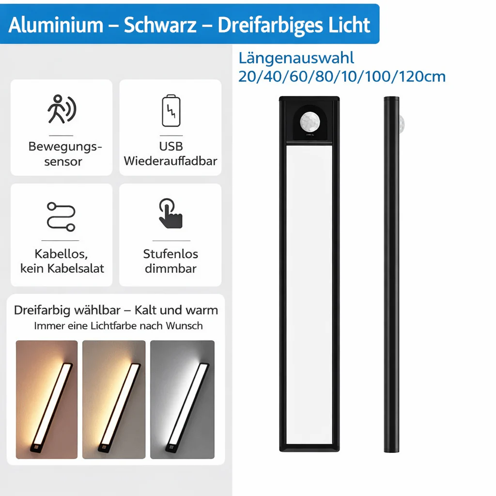 SENSEON – Rechargeable LED Cabinet Light with Motion Sensor - Image 6