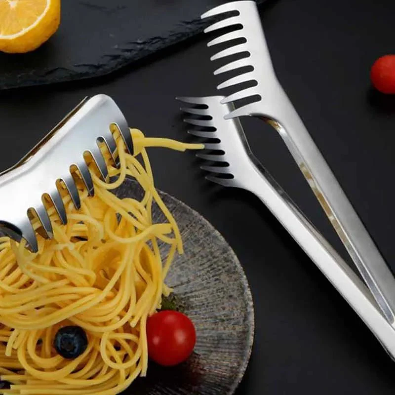 SERVEPRO – Ergonomic Stainless Steel Serving Tongs for Pasta & More - Image 3
