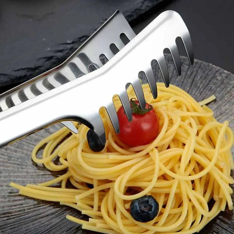 SERVEPRO – Ergonomic Stainless Steel Serving Tongs for Pasta & More - Image 4