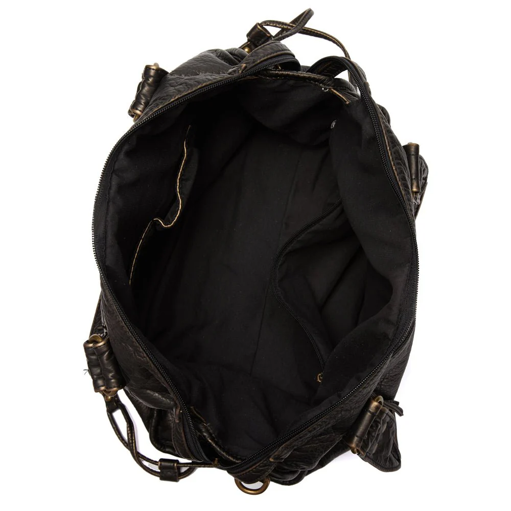 SHADOWSTYLE – Trendy handbag made of black PU leather - Image 6