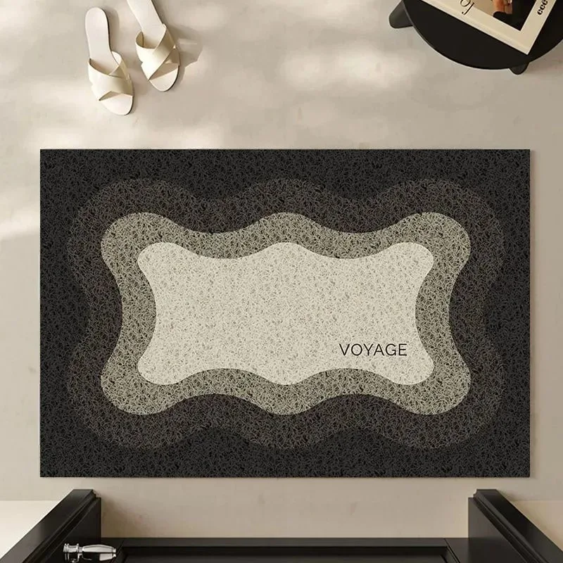 SHAPEMAT – Stylish geometric flannel rug mat, soft non-slip design for home decor - Image 10
