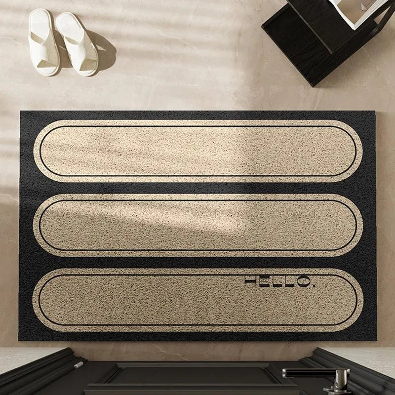 SHAPEMAT – Stylish geometric flannel rug mat, soft non-slip design for home decor - Image 13