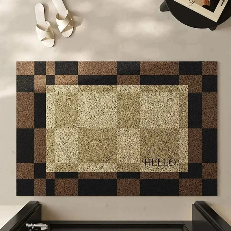 SHAPEMAT – Stylish geometric flannel rug mat, soft non-slip design for home decor - Image 7