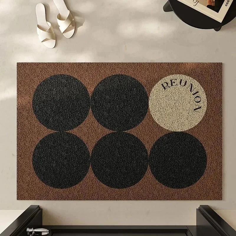 SHAPEMAT – Stylish geometric flannel rug mat, soft non-slip design for home decor - Image 8