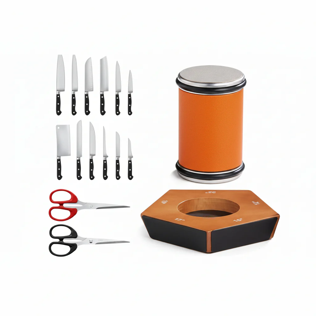 SharpRoll Diamond Roller Knife Sharpener – Manual Knife Sharpener with Wood & Diamond Stones - Image 2