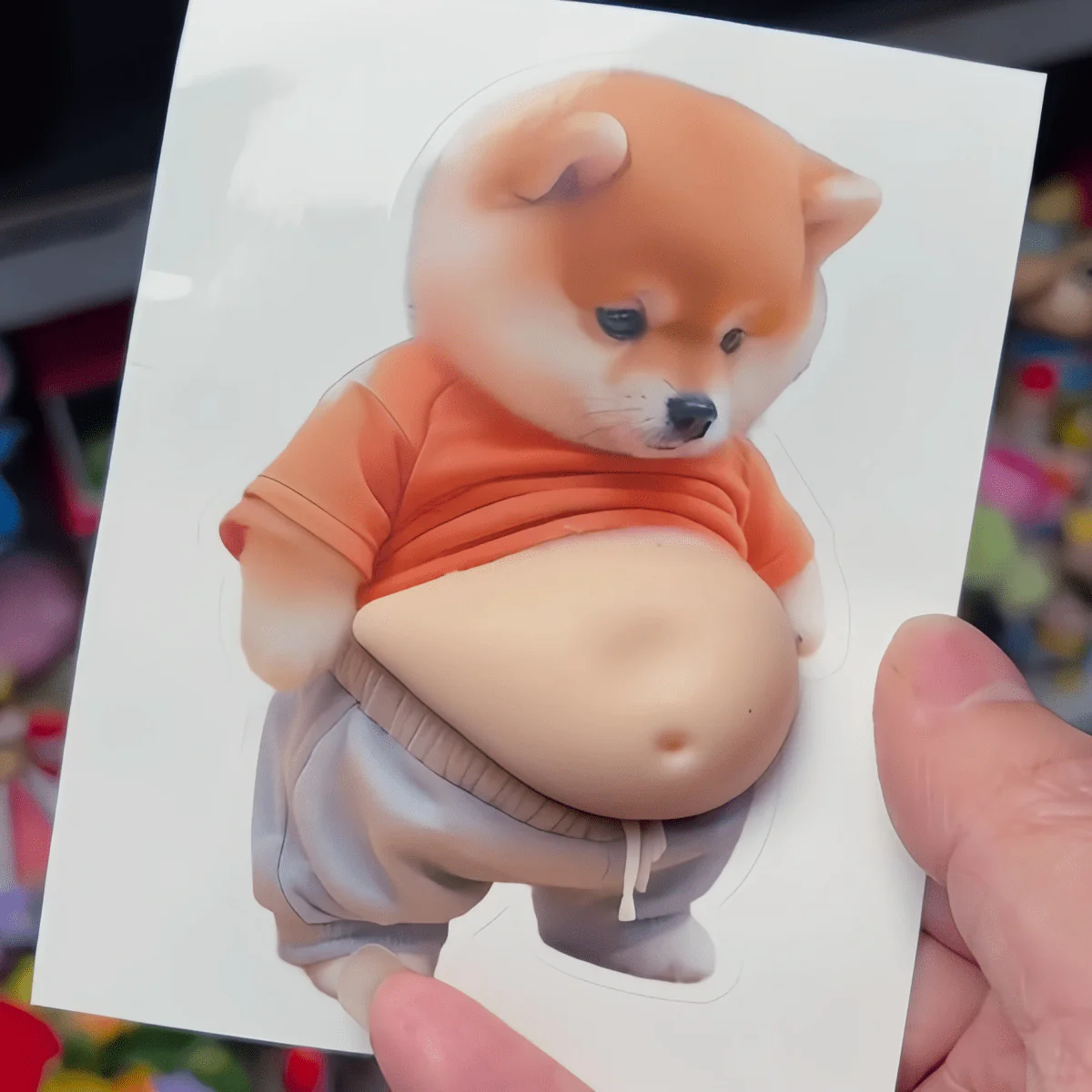 SHIBBLY – Cute Shiba Silicone Sticker with Shock-Absorbing Design - Image 3