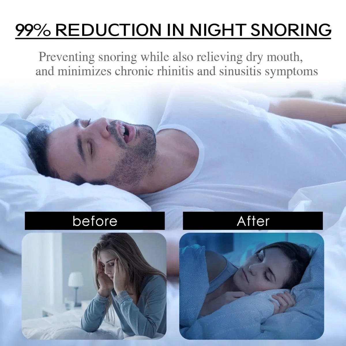 SILENTBREATH – Anti-Snoring Mouth Tape for Sleep, Comfortable Tape to Promote Nasal Breathing - Image 3