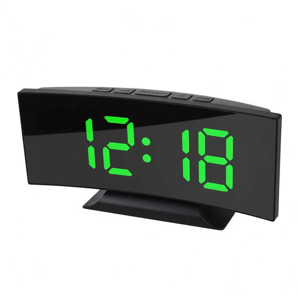 SILENTLITE – Slim digital alarm clock with large LED display & silent design - Image 10