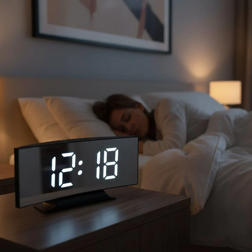 SILENTLITE – Slim digital alarm clock with large LED display & silent design - Image 2