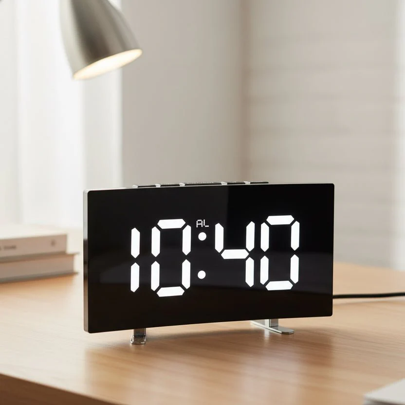 SILENTLITE – Slim digital alarm clock with large LED display & silent design - Image 5