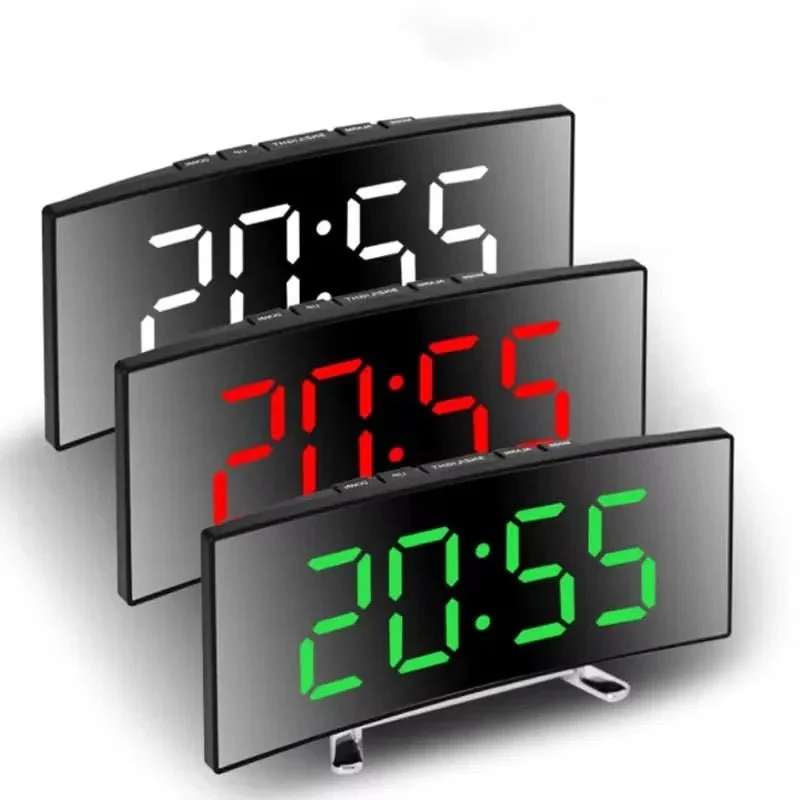 SILENZA – Silent LED Mirror Alarm Clock for Modern Rooms - Image 2