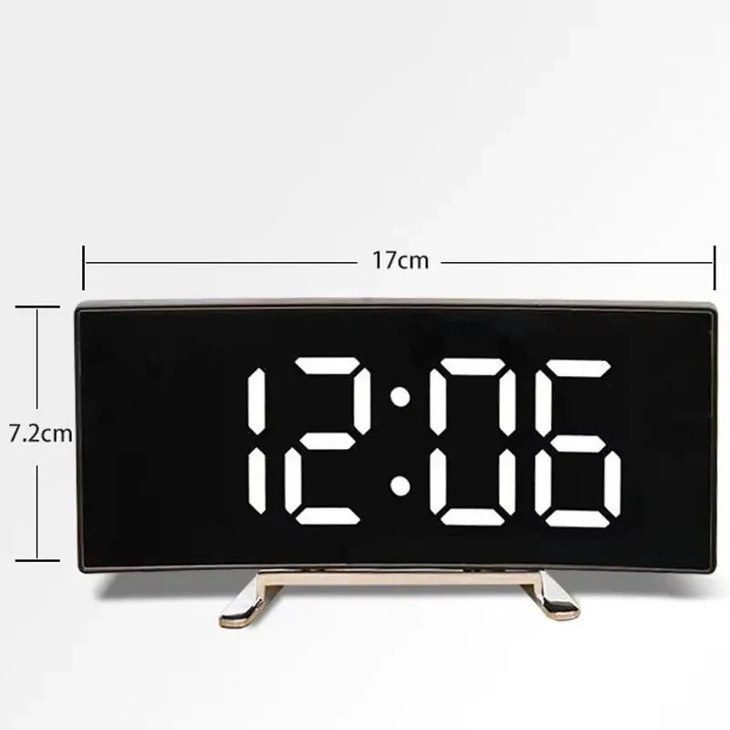SILENZA – Silent LED Mirror Alarm Clock for Modern Rooms - Image 7