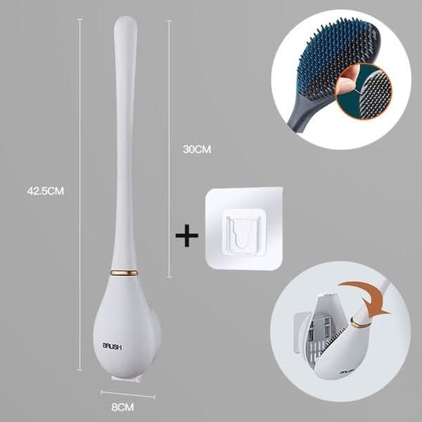 SilicoClean – Hygienic Silicone Toilet Brush with Holder - Image 10