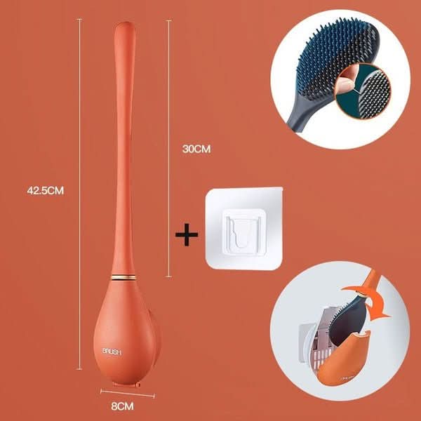 SilicoClean – Hygienic Silicone Toilet Brush with Holder - Image 11