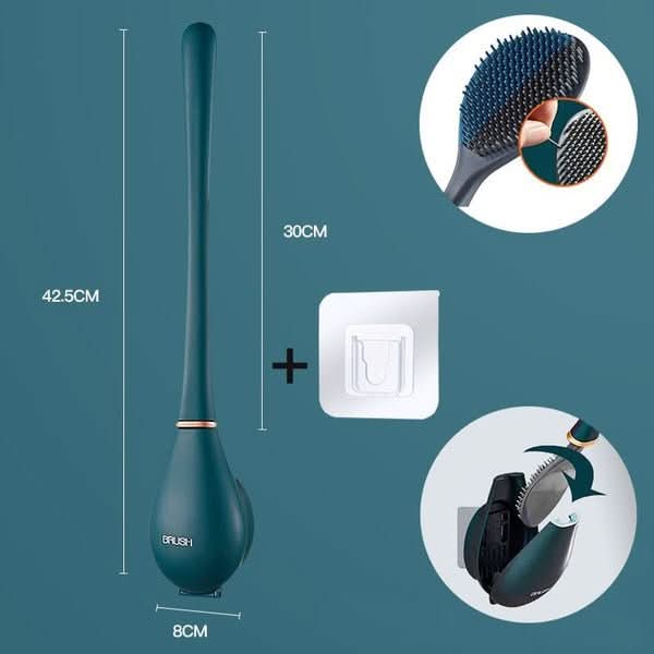 SilicoClean – Hygienic Silicone Toilet Brush with Holder - Image 9
