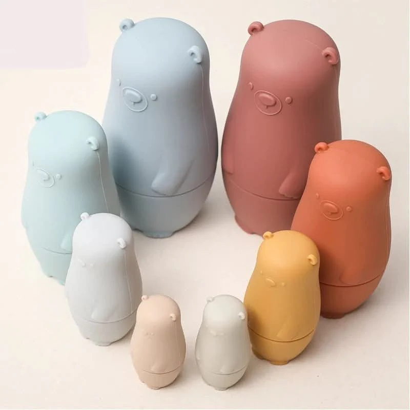 SiliconeNest - Stackable silicone nesting dolls to promote fine motor skills - Image 10