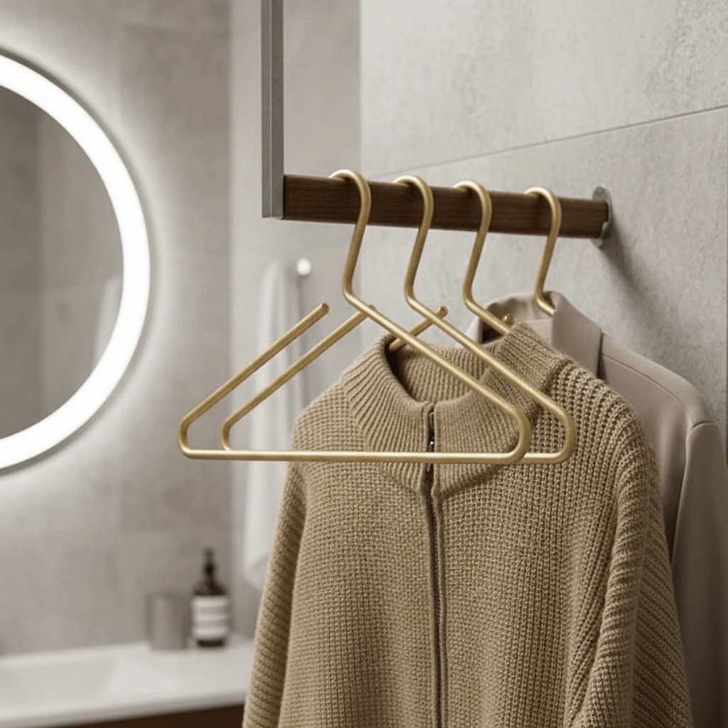 SILKGOLDEN – Elegant Gold/Silver Hanger Set for Neat & Space-Saving Home Wardrobes