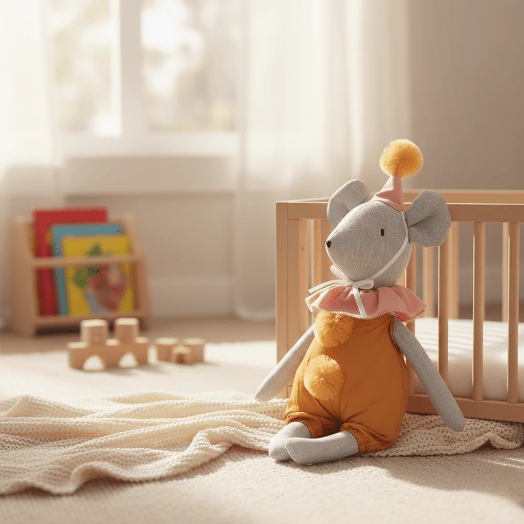 SKANBUN – Nordic Mouse-Rabbit Doll made of Cotton and Hemp for Festive Home Decoration