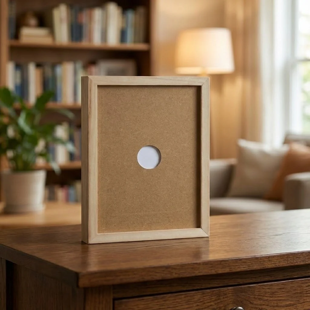 SKETCHBOX – Display frame in wood look with built-in storage space - Image 7