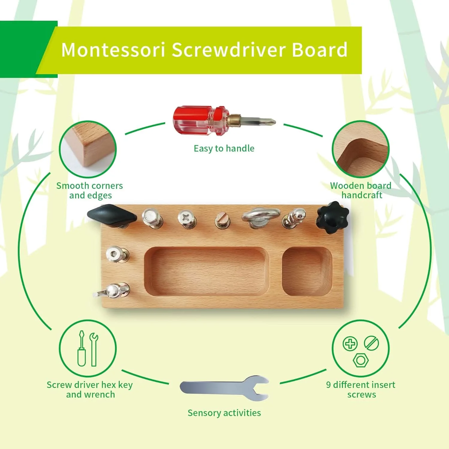 SkillCraft Busy Board - With real tools for children aged 3 and over - Image 3
