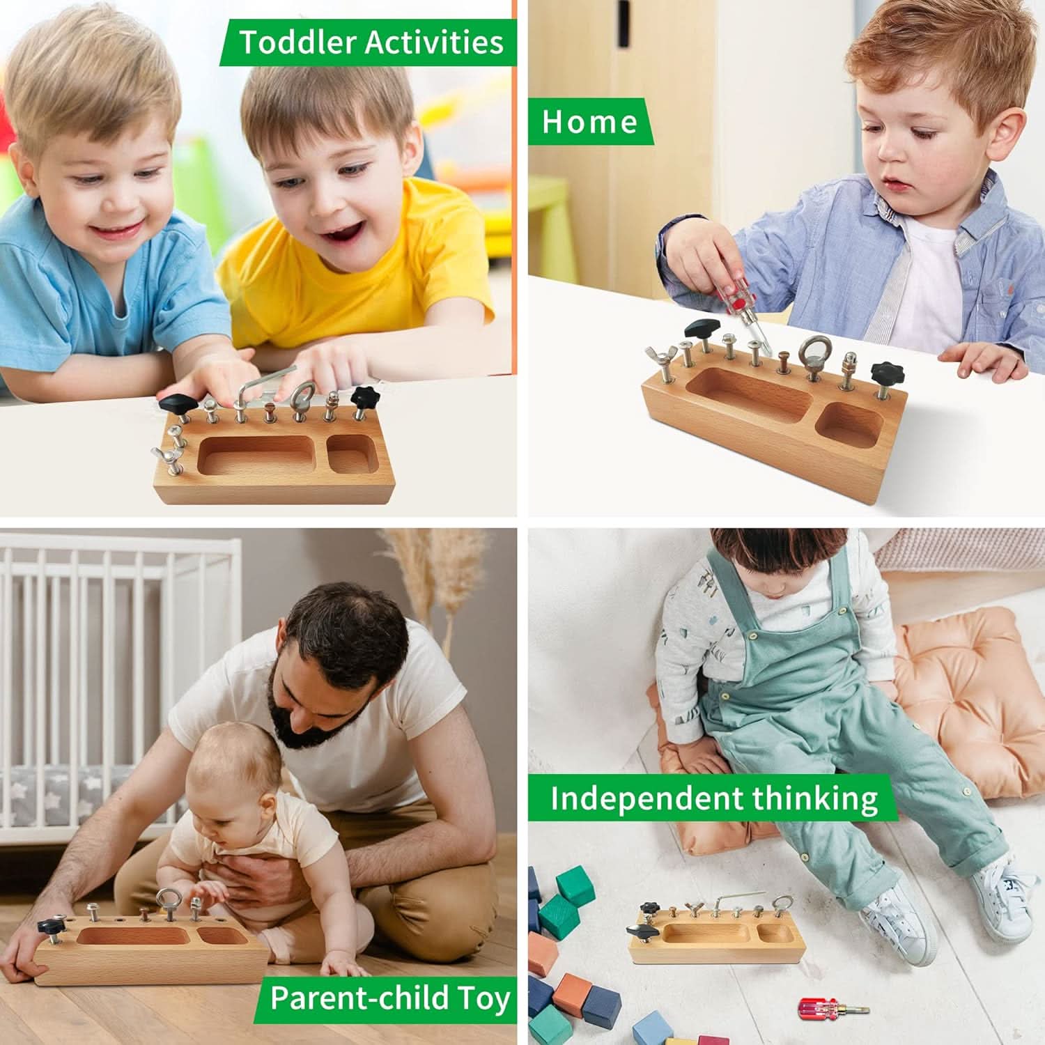 SkillCraft Busy Board - With real tools for children aged 3 and over - Image 5