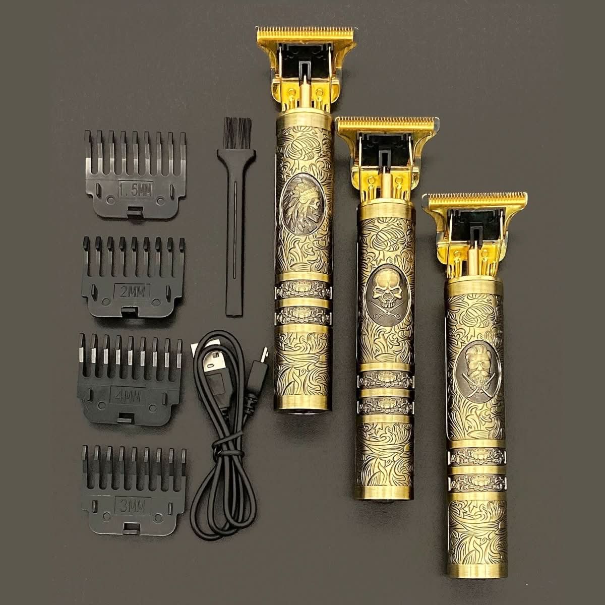 Skulltrim - Vintage beard trimmer with battery & precision cut for beard & hair - Image 2