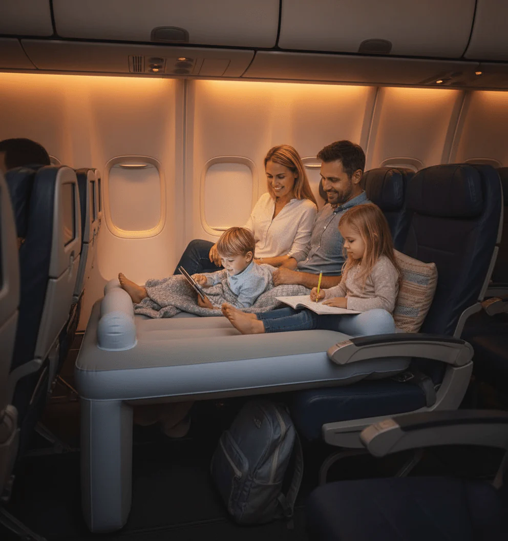 SkyComfort – Inflatable Airplane Seat Bed for Toddlers for Comfortable Travel - Image 2