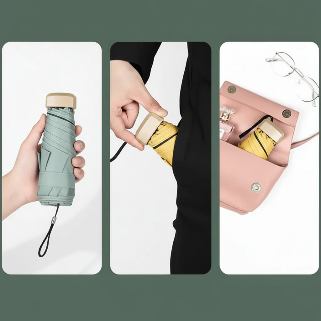 SKYPOCKET – Ultra-compact Mini Sunshade with UV and Rain Protection - Image 4