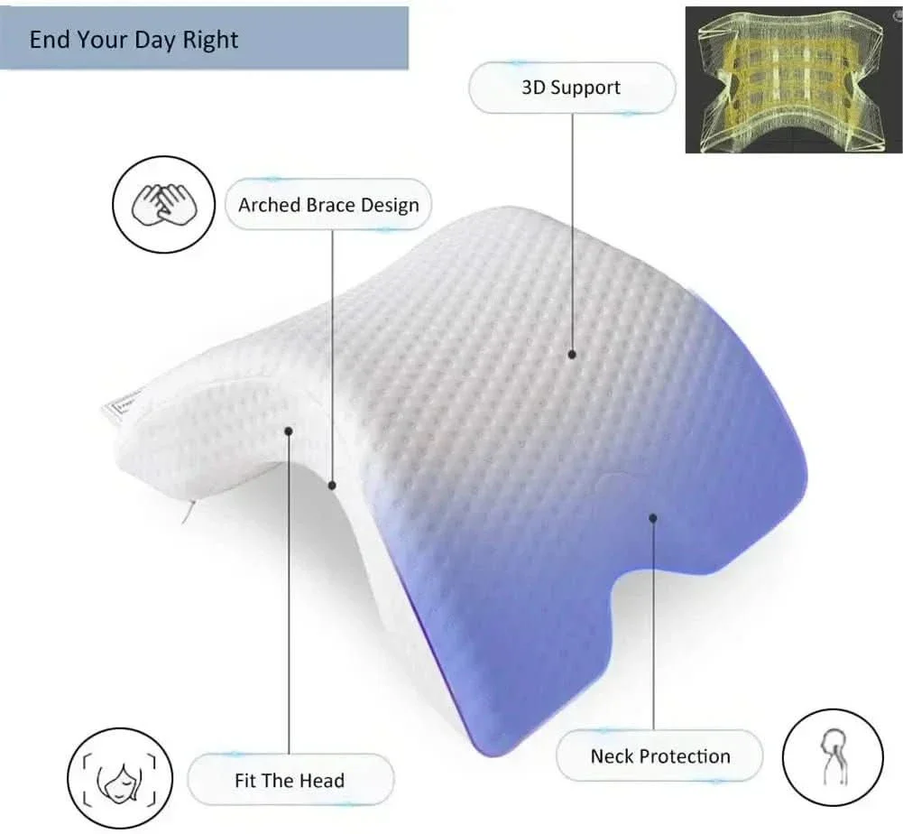 SleepEase – Orthopedic U-Shaped Memory Foam Pillow for Neck & Hand Support - Image 5