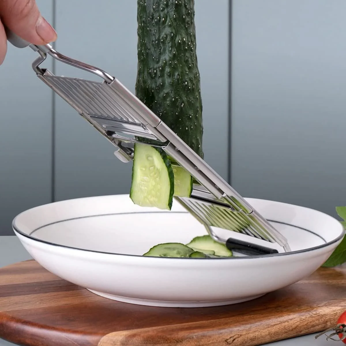 SLICECRAFT – Versatile kitchen slicer with interchangeable stainless steel blades - Image 6