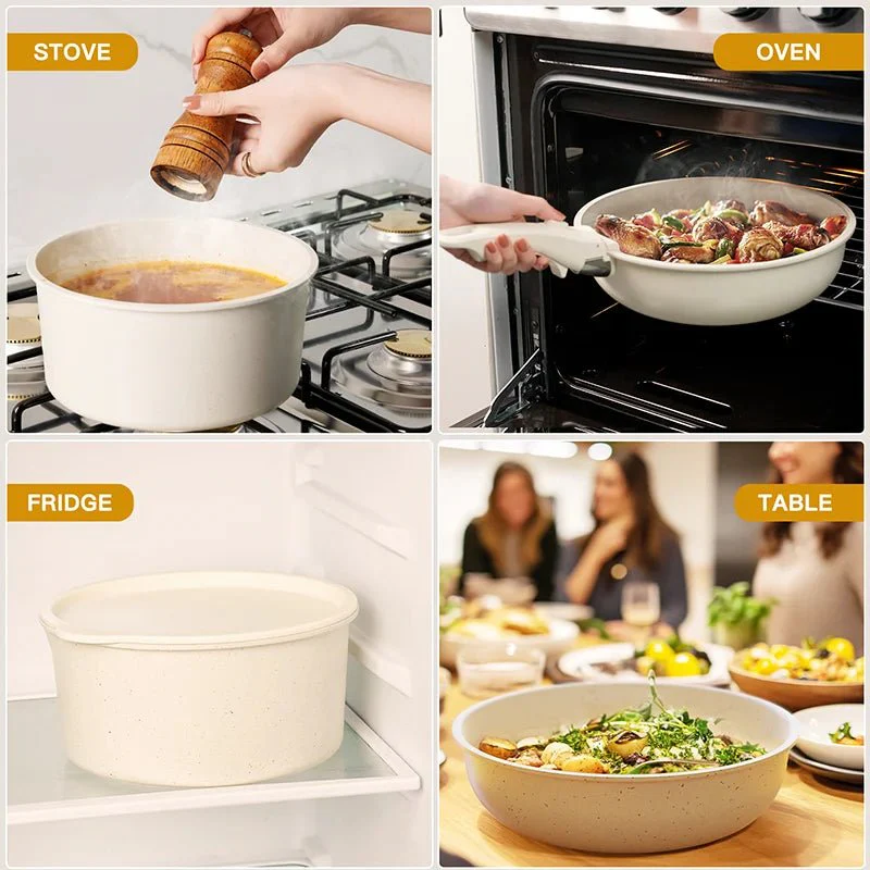 SLICKCERAM – 21-piece Nonstick Ceramic Cookware Set for Effortless Cooking - Image 5