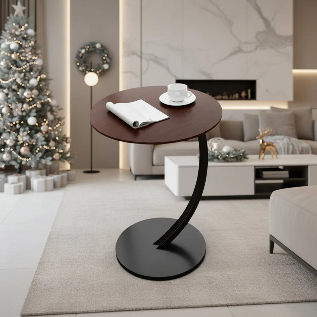 SMALLIX – Compact, reinforced round side table for modern living in small spaces - Image 3