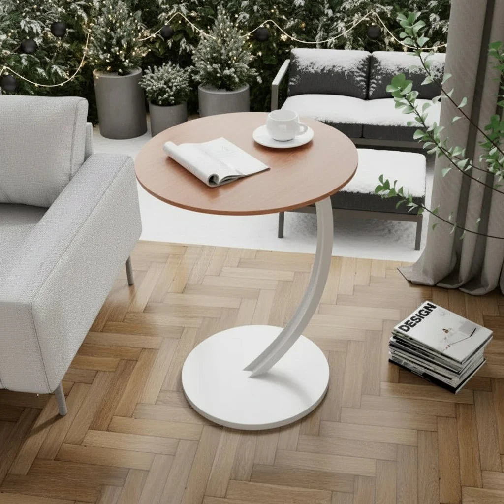 SMALLIX – Compact, reinforced round side table for modern living in small spaces - Image 5