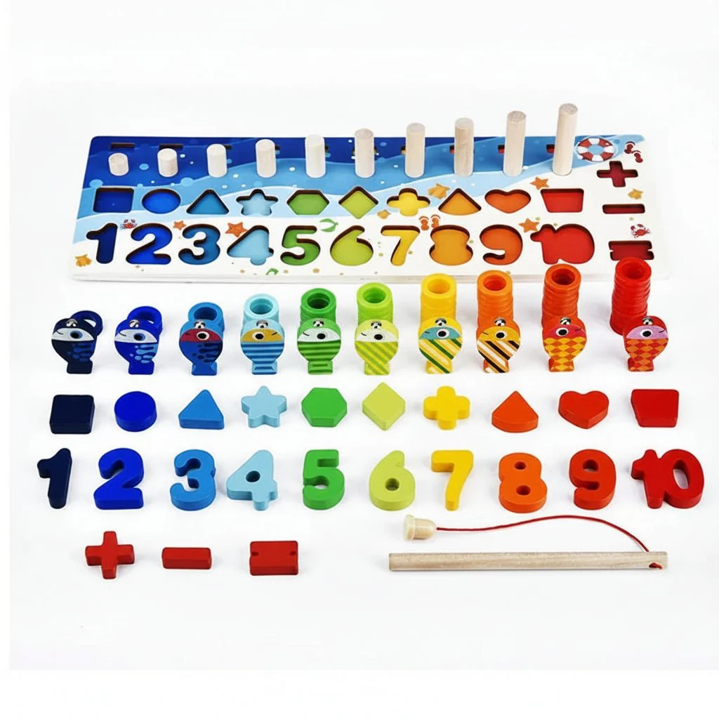 SMARTFISH – Educational Montessori Puzzle Board for Counting & Matching - Image 4
