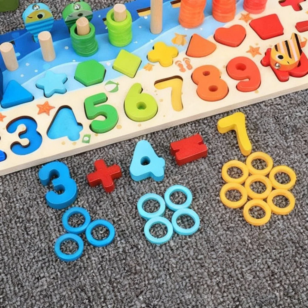 SMARTFISH – Educational Montessori Puzzle Board for Counting & Matching - Image 5