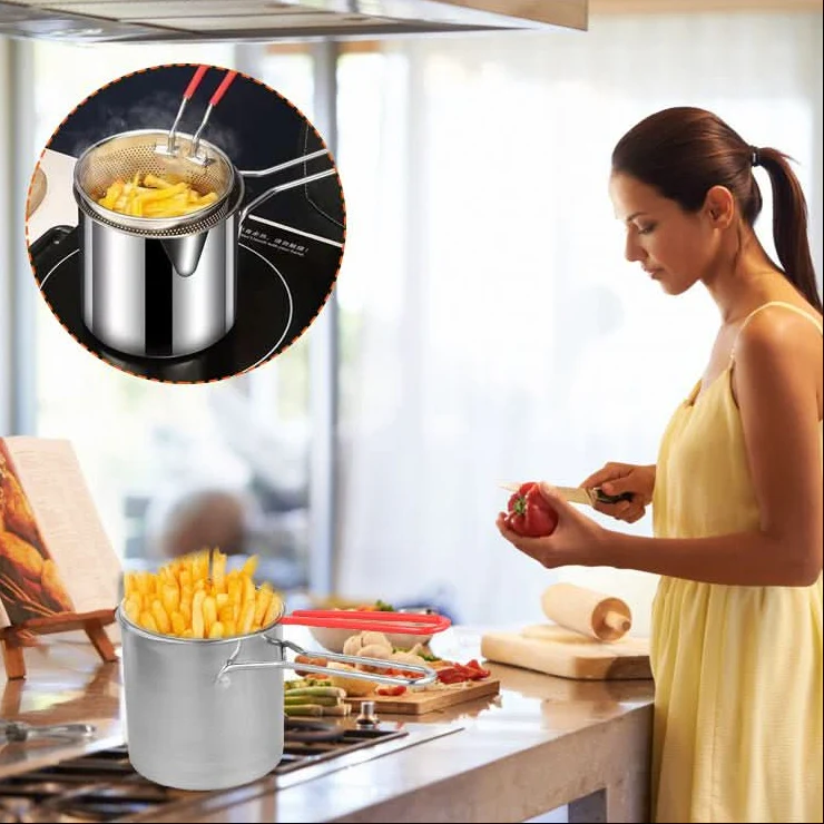 SmartFry Pot - Stainless steel deep fryer with anti-scald handle & oil-saving design - Image 3