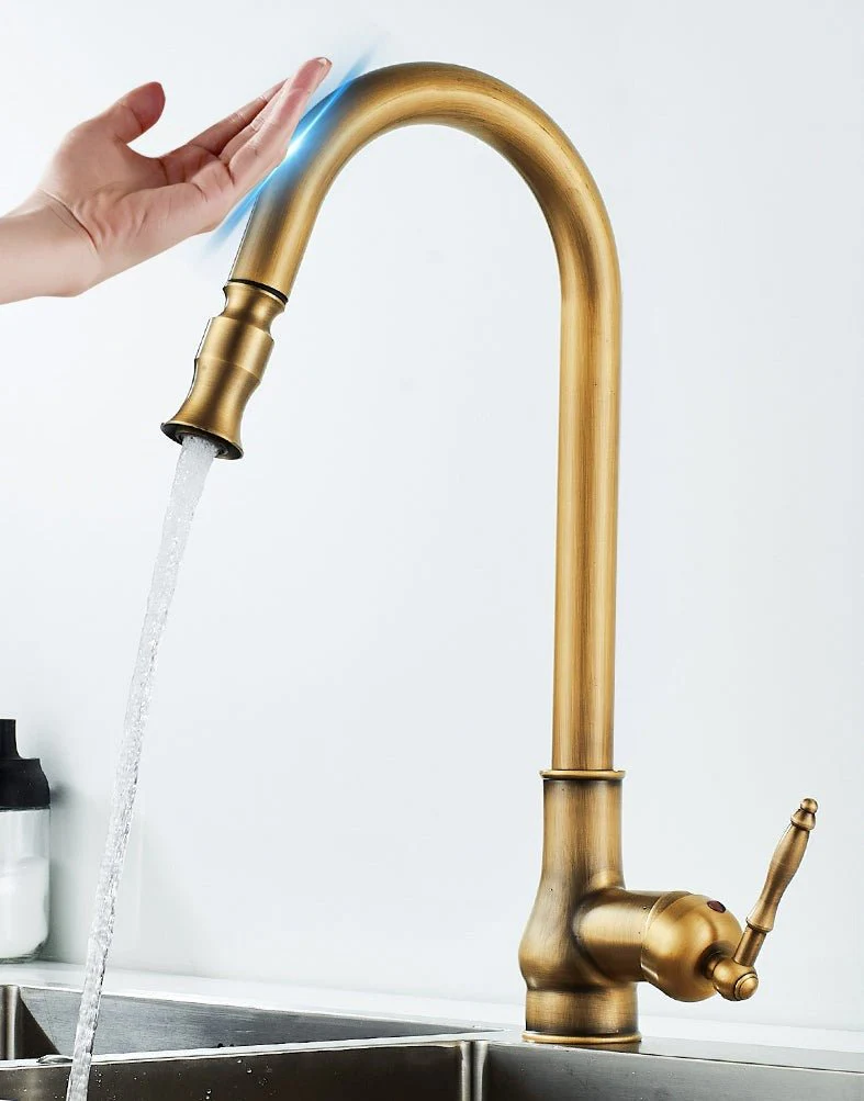 SMARTSPOUT – Kitchen faucet with pull-out function in antique bronze and touch sensor - Image 3