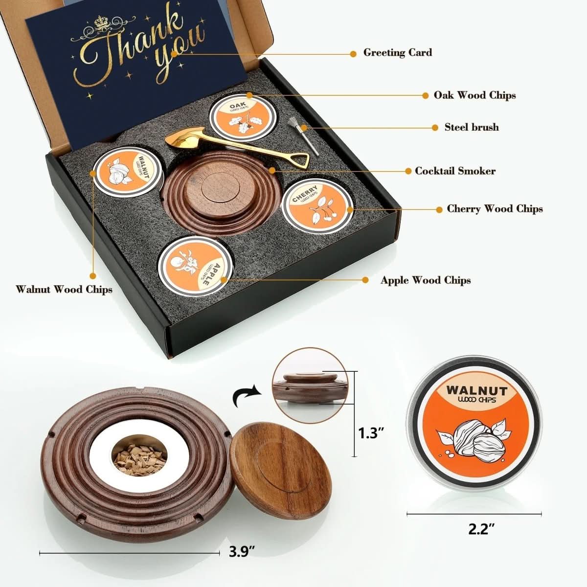 SMOKETAIL KIT – Cocktail Smoker Set for Whiskey & Bourbon Lovers - Image 3