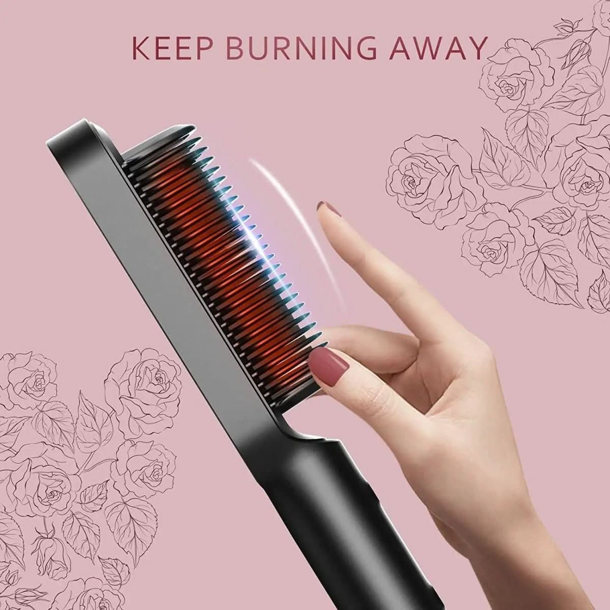Smoothease Styler - hair straightener with ceramic brush for fast & healthy styling - Image 2