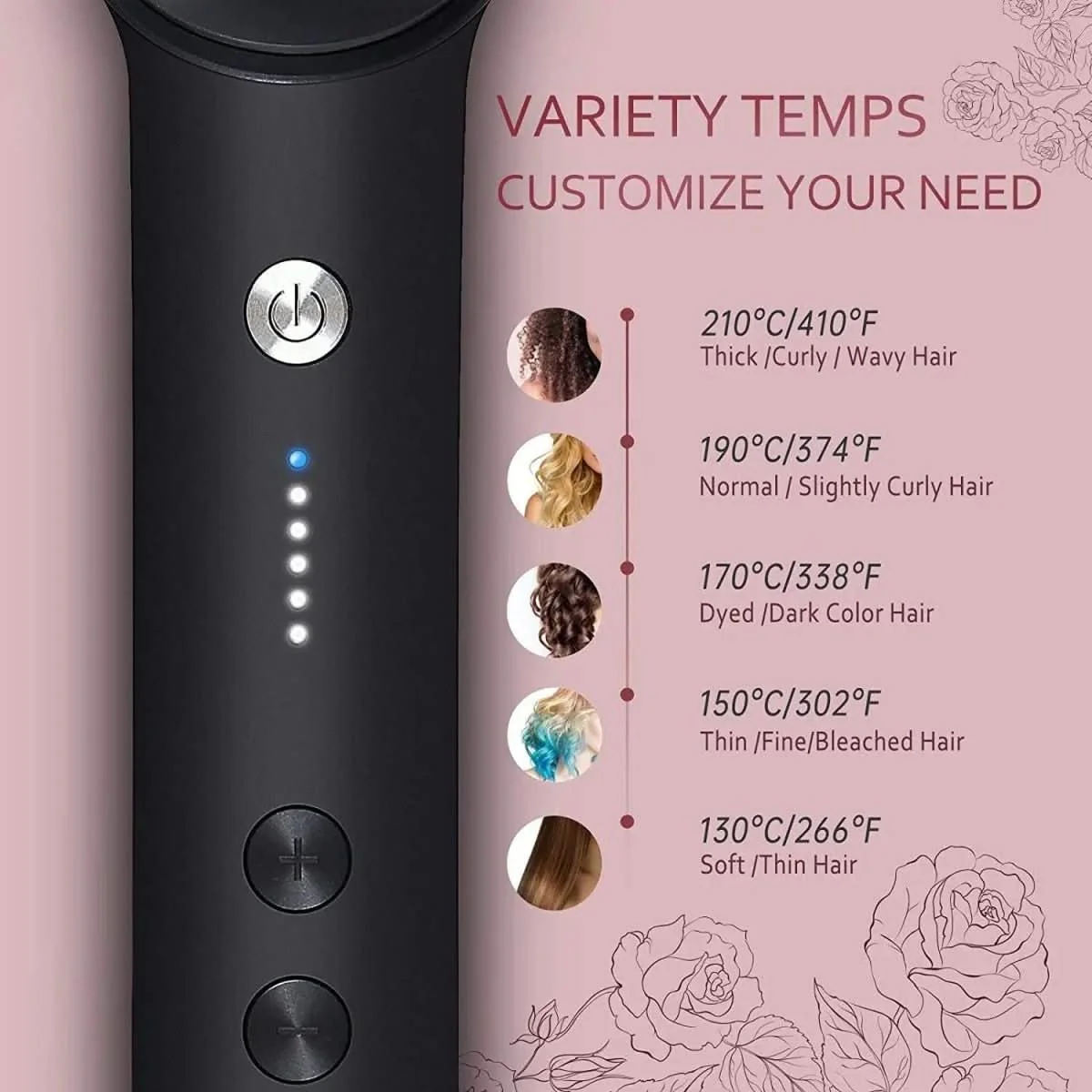 Smoothease Styler - hair straightener with ceramic brush for fast & healthy styling - Image 3