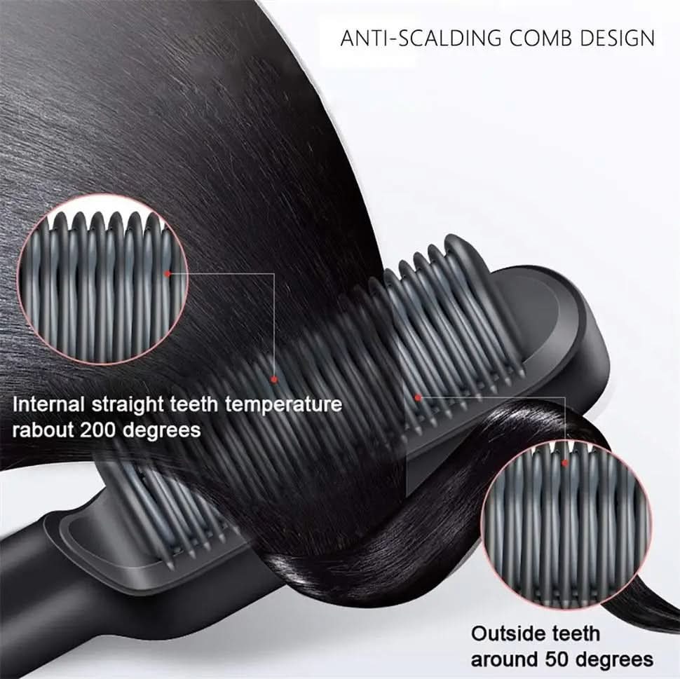 Smoothease Styler - hair straightener with ceramic brush for fast & healthy styling - Image 5