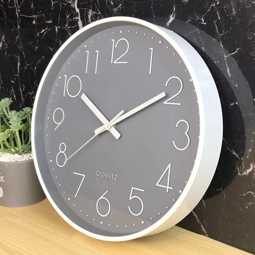 SMOOTHTIME – 12-inch silent, non-ticking wall clock for modern decor - Image 2