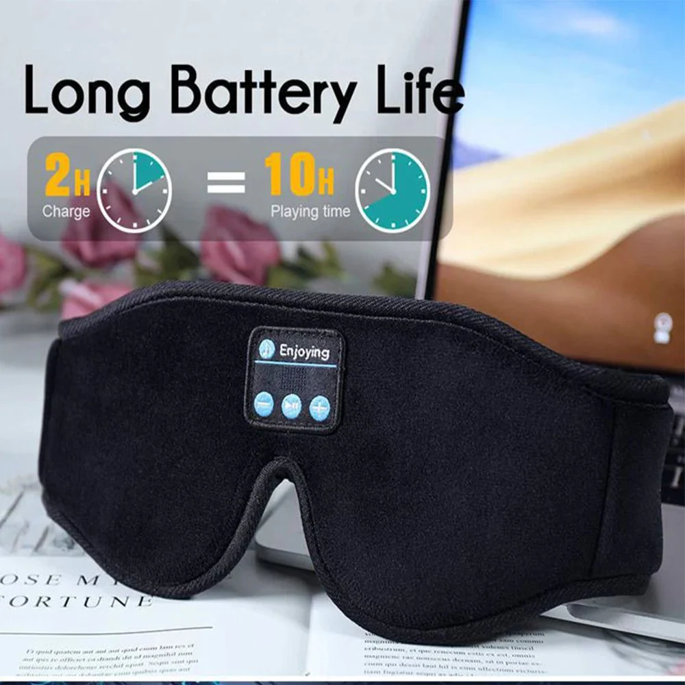 SNOOZEBEAT – Bluetooth Sleep Mask with Music & 3D Comfort Design - Image 5