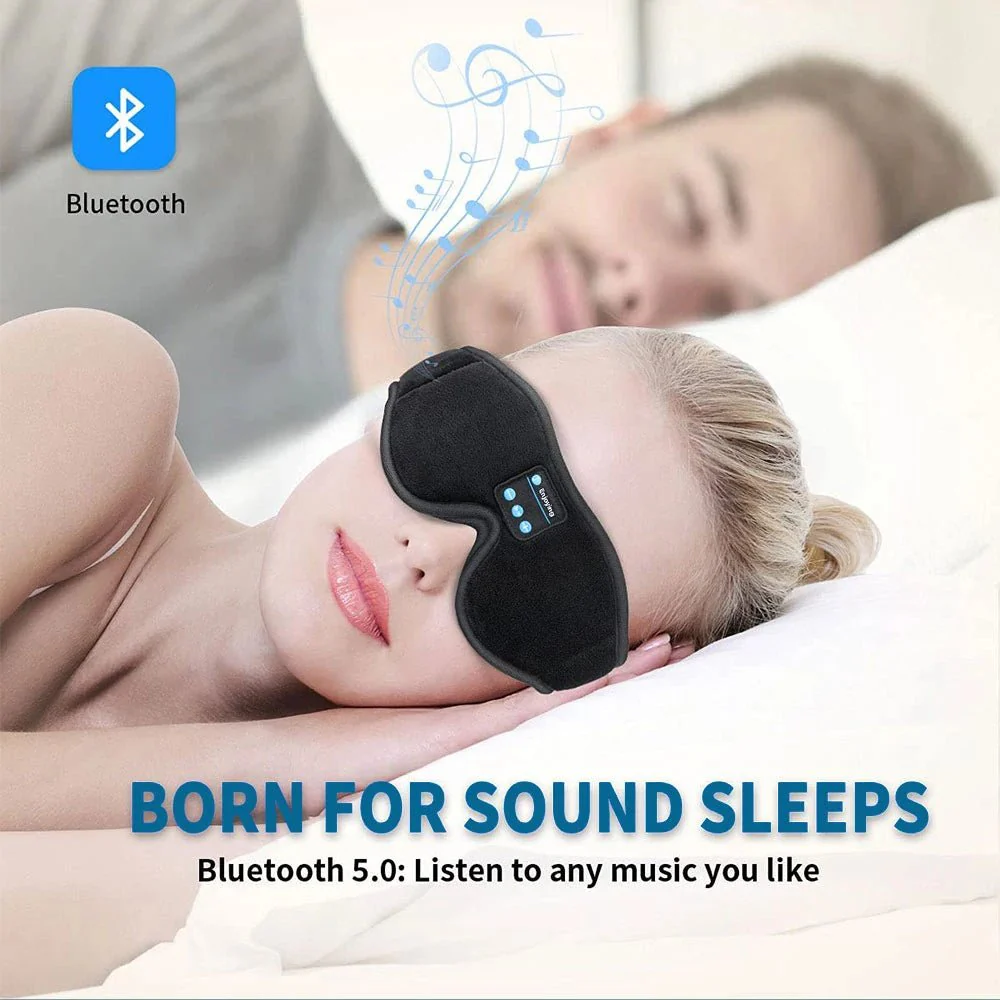 SNOOZEBEAT – Bluetooth Sleep Mask with Music & 3D Comfort Design - Image 6