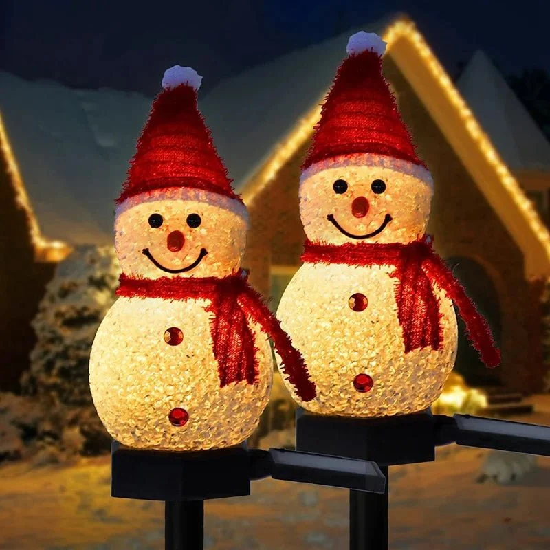 SNOWFLARE – Snowman Solar Lights for Playful Winter and Christmas Outdoor Decoration - Image 4