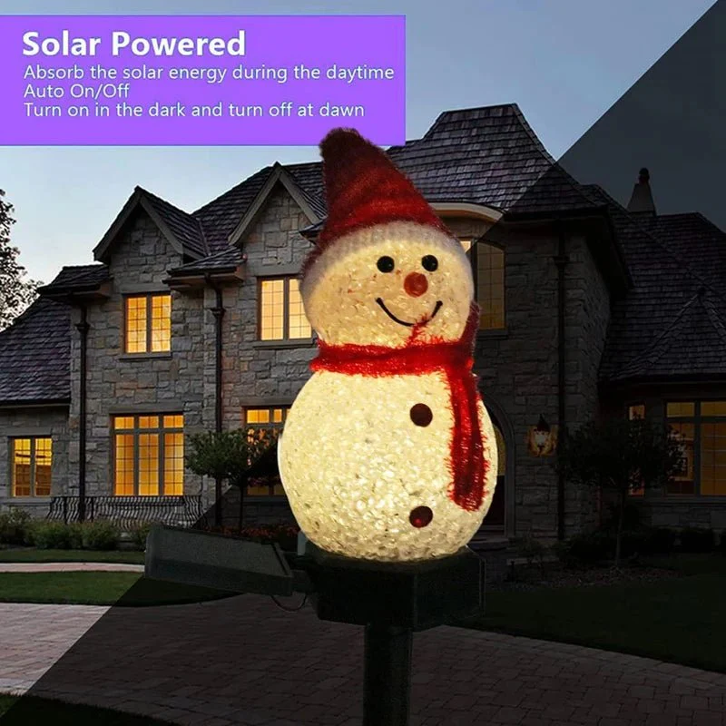 SNOWFLARE – Snowman Solar Lights for Playful Winter and Christmas Outdoor Decoration - Image 6