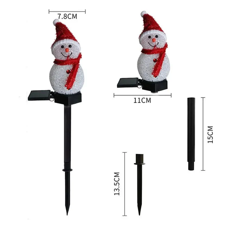 SNOWFLARE – Snowman Solar Lights for Playful Winter and Christmas Outdoor Decoration - Image 8